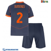 Fotballdrakt Barn Inter Milan Denzel Dumfries #2 Tredjedraktsett 2025-26 Kortermet (+ Korte bukser)